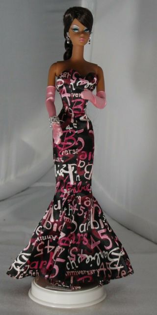 2003 Mattel Limited Edition Silkstone 45th Anniversary Barbie Doll,  Lib