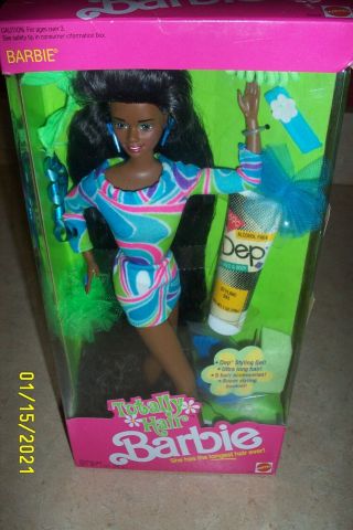 Totally Hair Barbie - African American - In Factory Box - 1991