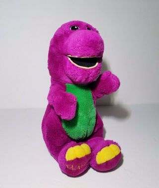 Vintage Barney 1992 Plush 14” Purple Dinosaur Soft Stuffed Animal