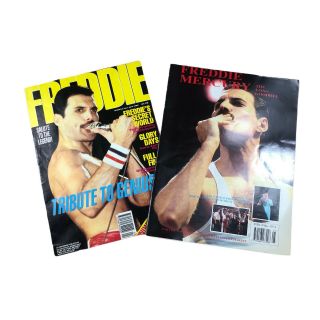 Freddie Mercury Queen Vintage Magazines Wembley Aids Concert 1992 Rare Band Tee