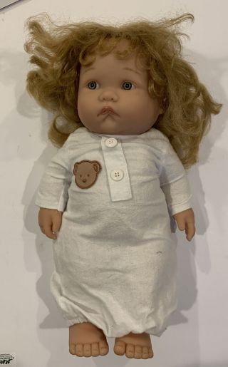 Berenguer Chubby Standing Baby Doll.  Model 28 - 05.  Approx.  16 Inches.  Night Gown