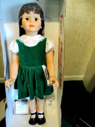 Ashton Drake " Patti Playpal Doll Brunette Green Dress - N - Box Hang Tag