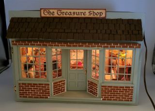 Lmas The Treasure Shop Miniature Room Box W Kupjack Style Lighted Storefront
