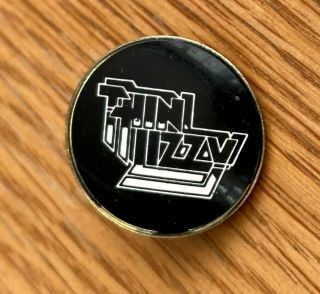 Thin Lizzy Logo Vintage Metal Pin Badge From The 1980 