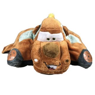 Disney Pixar Tow Mater Pillow Pets Cars Plush Pillow Tow Truck 17.  5 " X 18 " Open