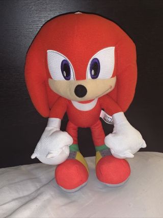 Official Toy Factory 12” Knuckles Sonic The Hedgehog Plush Toy Doll 2018 Nwt