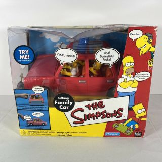 The Simpsons - Talking Family Car - World Of Springfield - Playmates - 2001