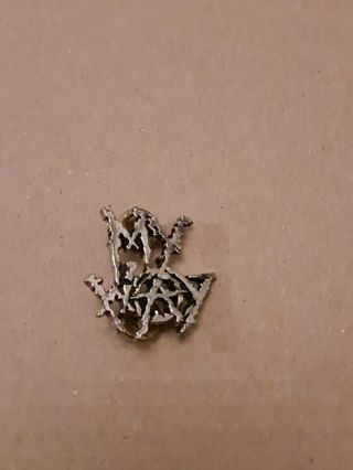 Sid Vicious My Way Alchemy Poker Rox Pewter Pin Badge Clasp Rare Deadstock