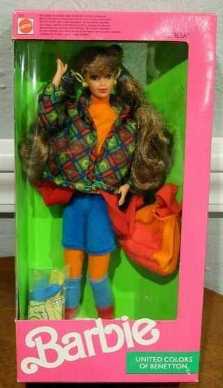 Barbie 1990 United Colors Of Benetton " Teresa " - Doll - 9408 - Nib