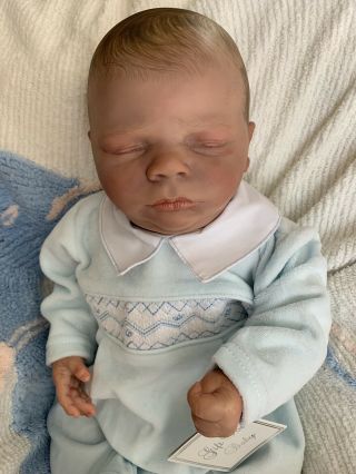 Reborn Baby Realborn Charles Asleep 6 Lbs 19” Mag Paci Cond Boy Or Girl