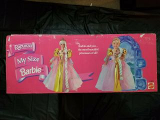 Mattel My Size Barbie Rapunzel Rare Complete Like NIB 5