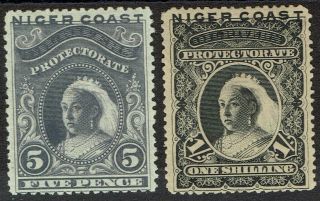 Niger Coast 1894 Qv 5d And 1/ - Perf 14.  5 - 15