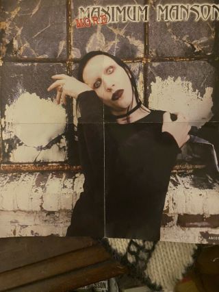Marilyn Manson Rare Vintage Poster