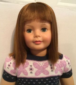 Vintage Ideal Patti Playpal G - 35 Doll Rare Red Auburn Hair Stunning