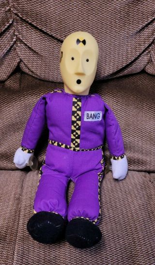 Vintage Rare Purple Plush Crash Test Dummy 1992 Hard To Find Play By Play