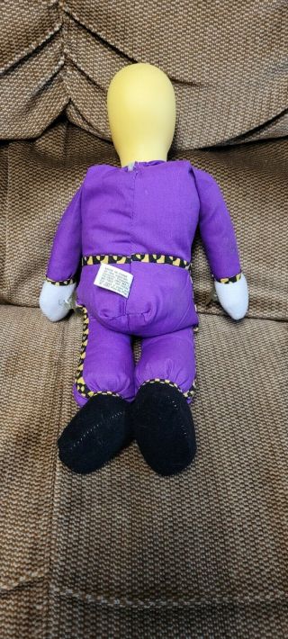 Vintage Rare Purple Plush Crash Test Dummy 1992 Hard to Find Play by Play 2