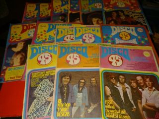 14 x DISCO 45 MAGAZINES MUSIC GLAM 1975/ 1976 SPARKS ELTON JOHN SLADE ETC 3