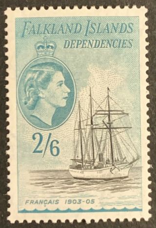 Falkland Islands Dependencies.  Definitive Stamps.  Sg G27.  1954.  Mnh.  Ah57