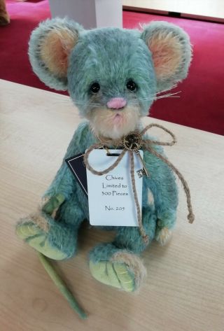 2020 Charlie Bears Isabelle Mohair Chives Mouse 28cm (limited Edition 205/300)