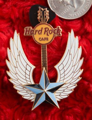Hard Rock Cafe Pin Online 3d Winged Guitar Star Le100 Angel Wings Hat Lapel
