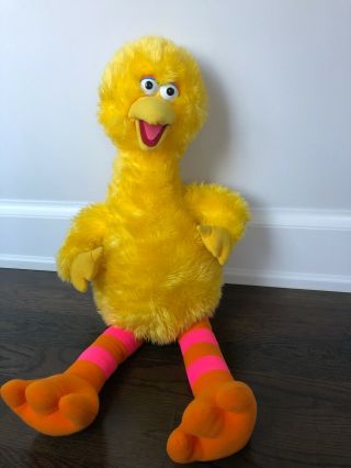Vtg 80’s Big 32” Stuffed Big Bird Sesame Street Doll & Pristine Muppets