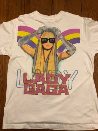 Lady Gaga Shirt White Size Large
