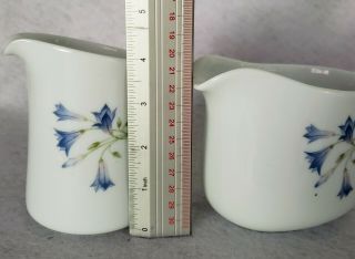 Vintage Corning Ware Creamer and Gravy Boat Blue Dusk Discontinued Pattern 3