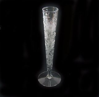 Cambridge Glass • Wildflower • 10” Tall Bud Vase •