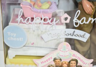 Mattel BARBIE HAPPY FAMILY NEIGHBORHOOD Baby ' s 1st Birthday GRANDPA DOLL NIB 4