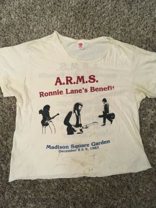 1983 Arms Tour Shirt Nyc,  Eric Clapton,  Jeff Beck,  Jimmy Page (led Zeppelin)