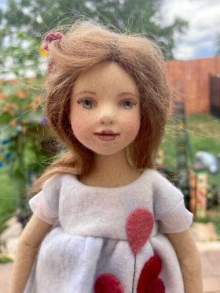Maggie Iacono 10 " Skye Doll With Red Balloons On Dress,  Signed,  2010 Ufdc