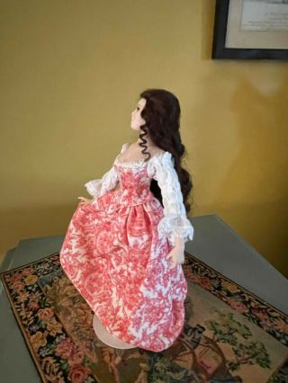 Artisan miniature dollhouse French Georgian peasant lady doll 4
