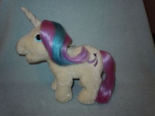 Vintage Hasbro Softies My Little Pony Plush Glory Unicorn