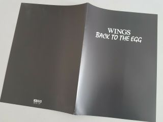 Paul Mccartney Wings Back To The Egg Promo Info Sheet Beatles