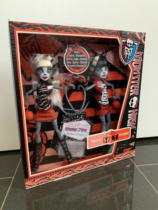 Rare Bnib 2011 Monster High Doll Meowlody And Purrsephony Twin Sisters Set