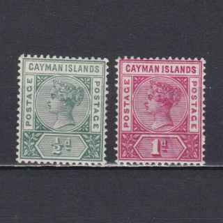 Cayman Islands 1900,  Sg 1 - 2,  Cv £38,  Mh