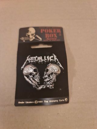 Metallica Sad Bt Tru Alchemy,  Poker Rox Pin Badge Clasp