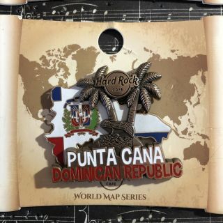 Hard Rock Cafe - Punta Cana 3d World Map Series Pin