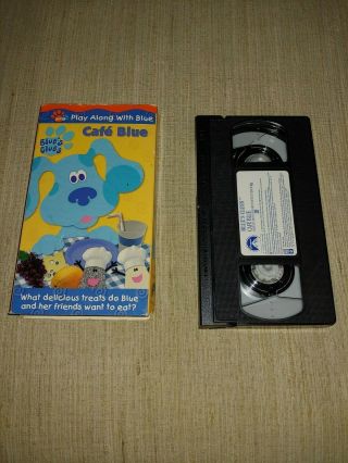 Blues Clues Cafe Blue Vhs Tape Nick Jr Hard To Find Out Of Print