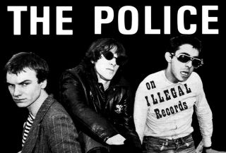 The Police Band - On Illegal Records - Early Promo Poster