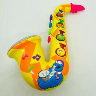 Sesame Street 12” Yellow Musical Saxophone Toy