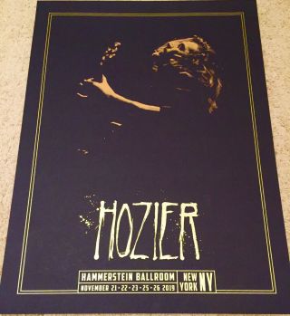 Hozier Concert Poster - York City (nyc) Hammerstein Ballroom - 5 Night Run