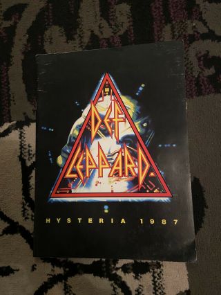 Def Leppard Hysteria 1987 Tour Programme Concert Book Uk Europe Merch Official