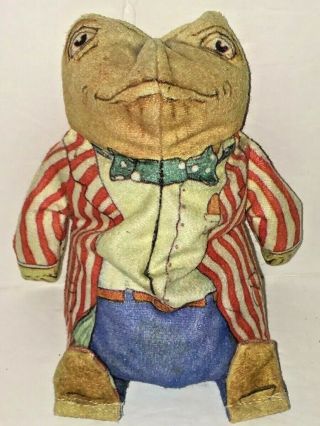 The Toy Bean Bag Wind In The Willows Mr.  Toad Vintage 7 " Plush 1981 Ariel