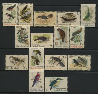 Norfolk Island 1970 Birds Set Unmounted