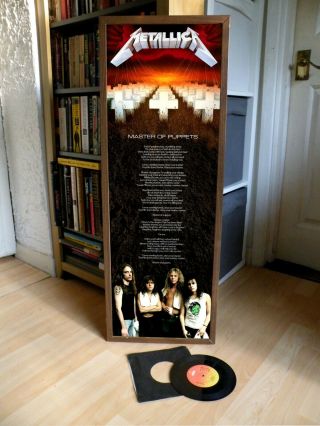 Metallica Master Of Puppets Promo Poster Lyric Sheet,