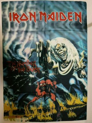 Iron Maiden Textile Poster Flag Heavy Metal Number Of The Beast