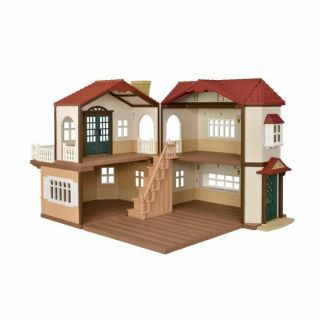 Sylvanian Families Big House With Red Roof Classic Color Retractable House Japan