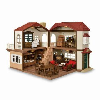 Sylvanian Families Big house with red roof Classic color Retractable house Japan 3