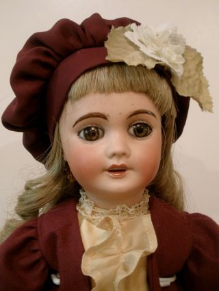 Antique 15 1/2 " French Limoges " Cherie " Doll,  Perfect Head,  Composition Body